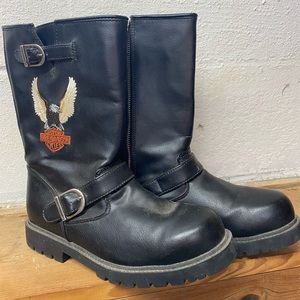 New Harley Davidson motorcycle boots women’s 8 men’s boys 6